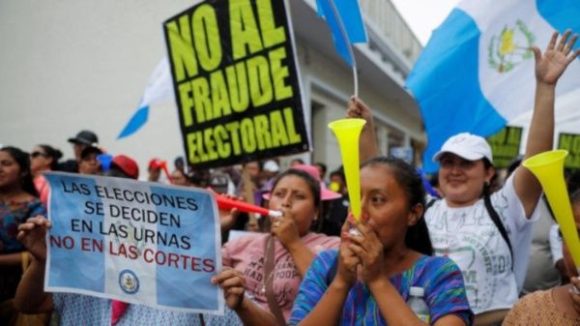 Guatemala protestas elecciones cortes 580x326
