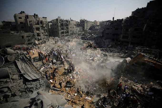 Crisis humanitaria en la Franja de Gaza, causada por la agresión israelí.