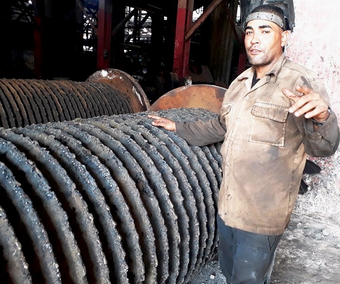 "Welder Noel Álvarez Batista is highly motivated by the recovery of the masses that grind sugarcane."